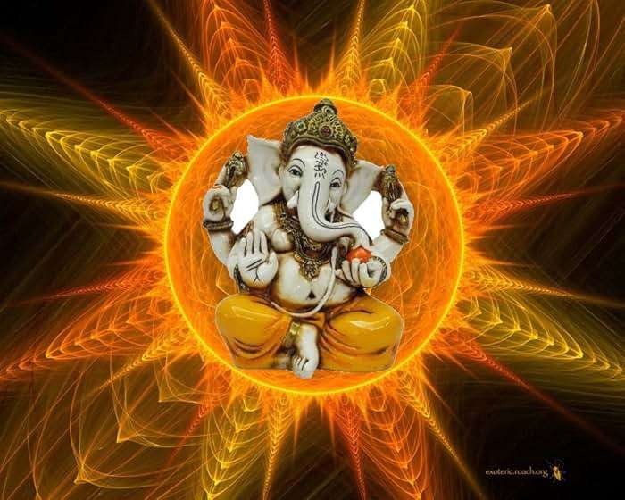 Lightahead The Blessing. Lord RAJA Ganesh GANPATI Statue of Elephant Hindu GOD in Color & Gold Made from Marble Powder in India - Image 4