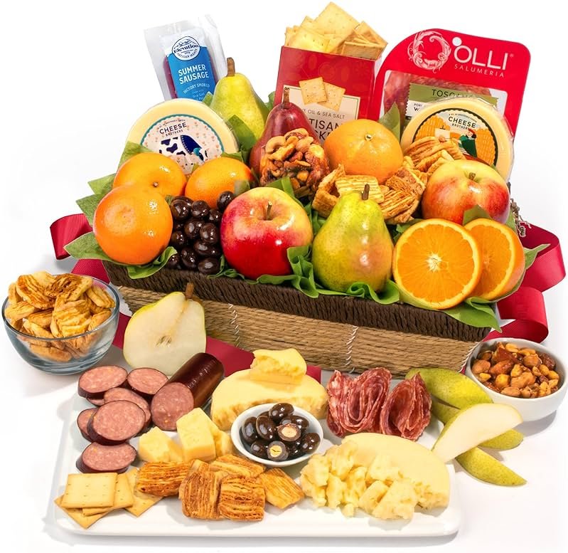 A Gift Inside Sweet & Savory Farmstead Fruit Basket - Product Image