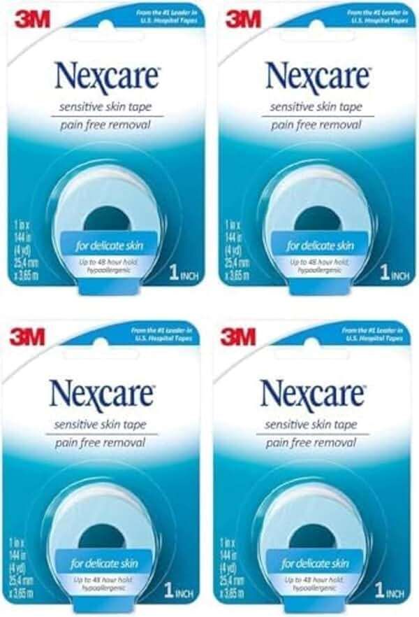 Nexcare Sensitive Skin Low Trauma Tape, 4 count - Image 1