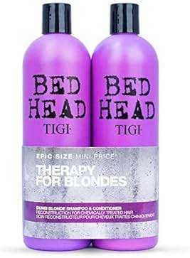 Tigi Tigi Bed Head Dumb Blonde Shampoo & Reconstructor Conditioner Duo Pack, 50 Oz - Image 1