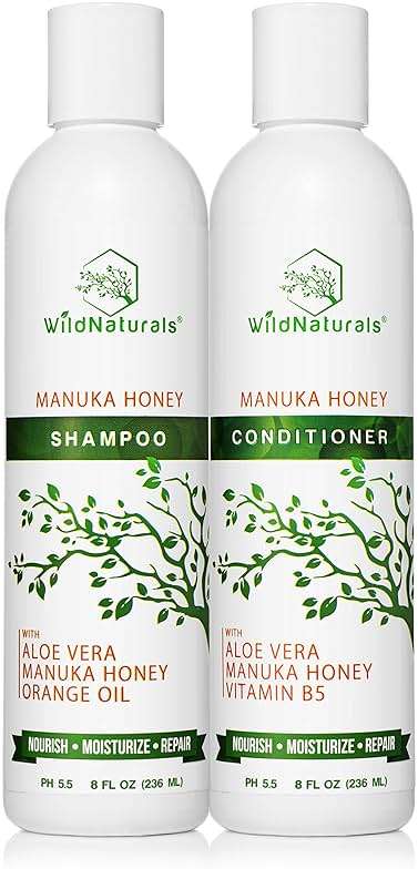 Natural Hydrating Conditioner for Dry & Itchy Scalp - Sulfate Free Dandruff Moisturizing Conditioner with Aloe Vera & Manuka Honey - for Oily Hair & Curly hair - Help Hair Growth with Coconut Oil - Image 9