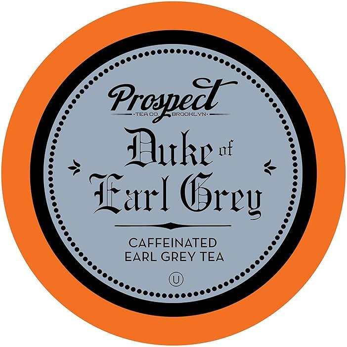 Prospect Tea Co. Duke Of Earl Grey Tea Pods Compatible with K Cup Brewers Including 2.0, 40 Count - Product Image