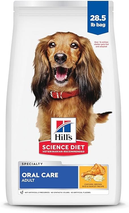 Hill's Science Diet Adult Oral Care Dry Dog Food, Chicken, Brown Rice, & Barley, 28.5 lb. Bag - Product Image