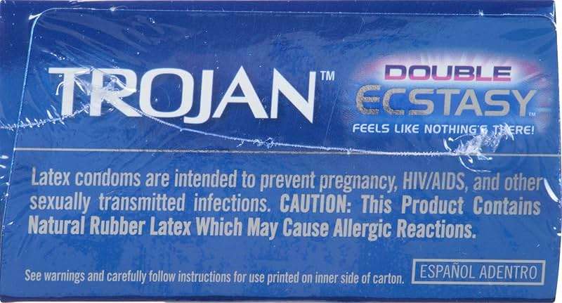 Trojan Ecstasy Heat Latex Lubricated Ribbed Condoms for Men with Warming Lubricant for a Heightened Experience, Helps Reduce Risk of Pregnancy and Sexually Transmitted Infections (STIs), 10 Count - Image 12