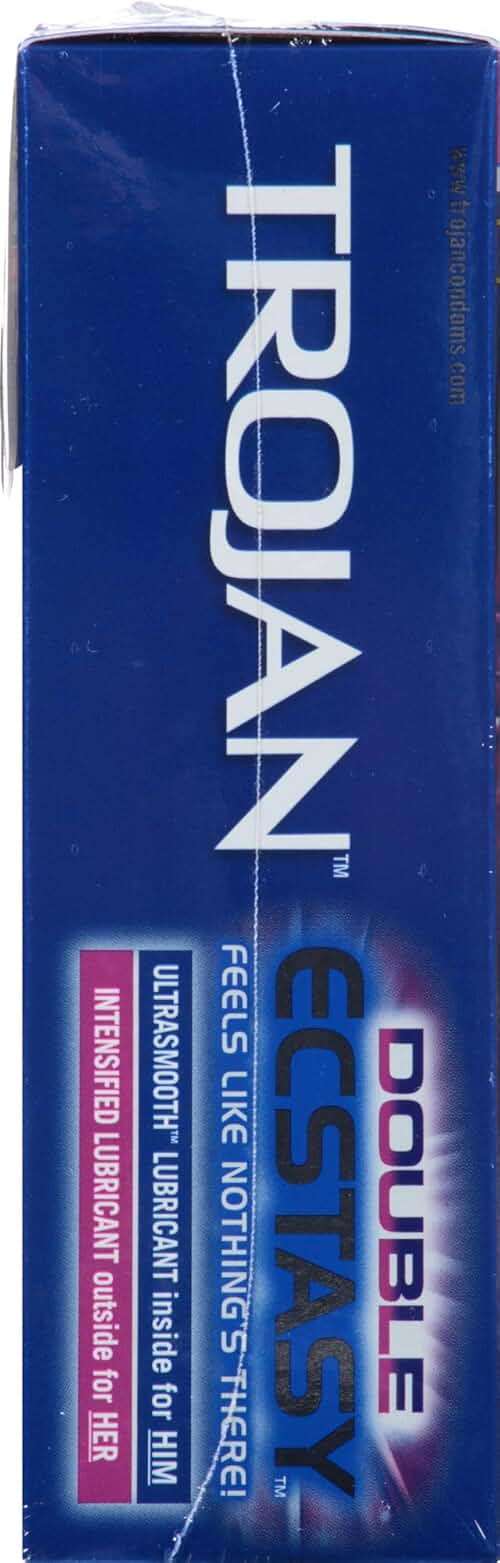 Trojan Ecstasy Heat Latex Lubricated Ribbed Condoms for Men with Warming Lubricant for a Heightened Experience, Helps Reduce Risk of Pregnancy and Sexually Transmitted Infections (STIs), 10 Count - Image 15