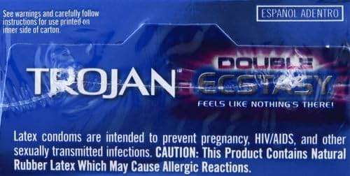 Trojan Ecstasy Heat Latex Lubricated Ribbed Condoms for Men with Warming Lubricant for a Heightened Experience, Helps Reduce Risk of Pregnancy and Sexually Transmitted Infections (STIs), 10 Count - Image 21