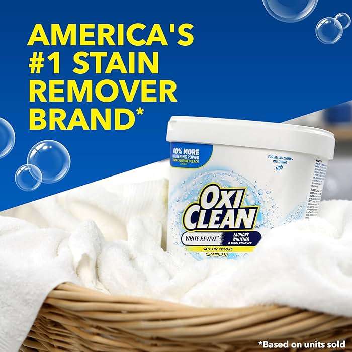 OxiClean White Revive Laundry Whitener and Stain Remover Power Paks, 24 Count - Image 9