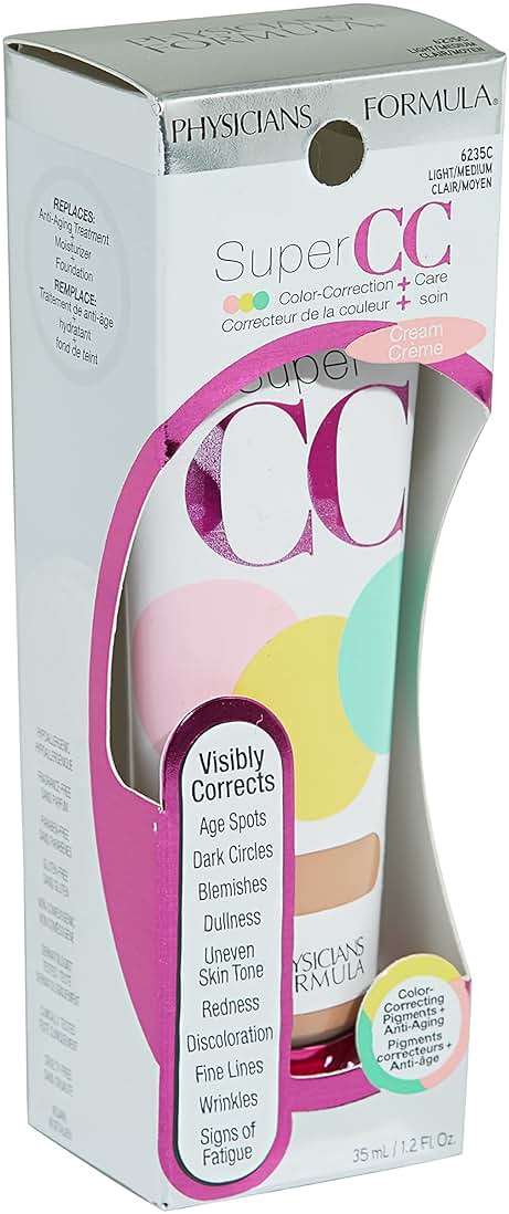 Physicians Formula Super CC+ Cream Color-Correction + Care Cream Full Coverage Light Foundation, Anti Aging Hydrating Serum, For Uneven Skin Tone, Dermatologist Approved - Image 11