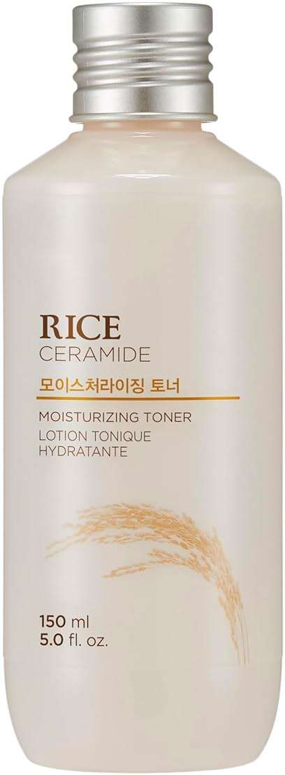 THE FACE SHOP Rice Ceramide Moisturizing Toner, Hydrating with Rice Water, Targets Dryness, Strengthens Skin Barrier, Lightweight, Korean Skin Care, 5.0 fl. oz. - Image 1