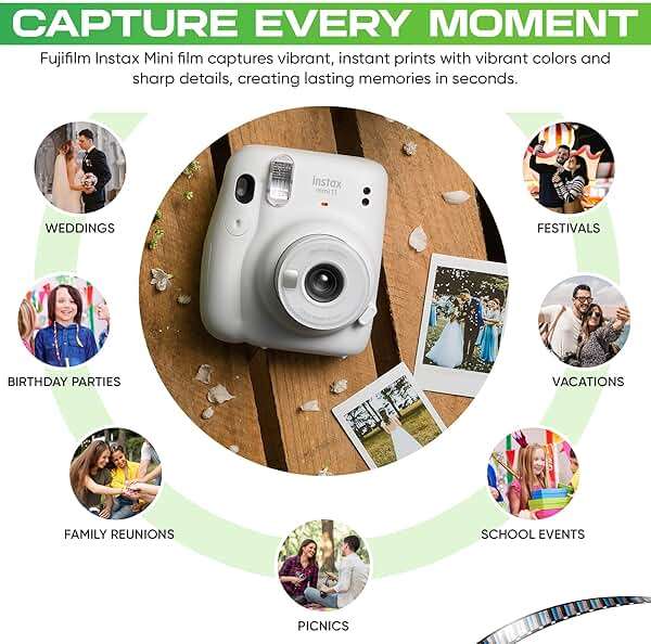 Fujifilm Instax Mini Film Two Instant Film Twin Packs - 40 EXP Total, ISO 800, Compatible to Mini Evo, Mini 40, 12, 11, 9, Bundeld with Premium Balveli Microfiber Cloth - Image 3