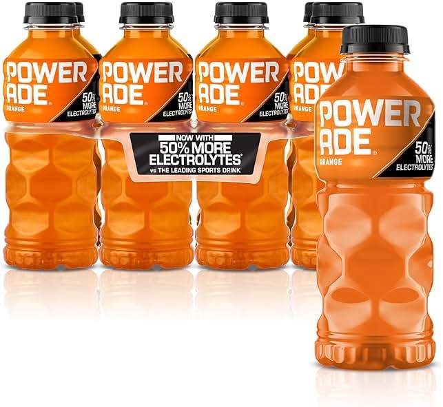 POWERADE Sports Drink Orange, 20 Ounce (Pack of 8) - Image 1