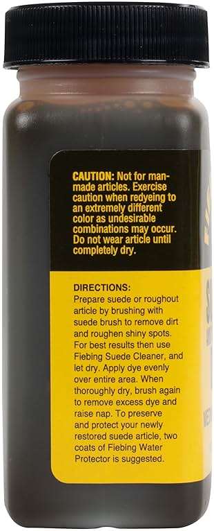 Fiebing's Dark Brown Suede Dye (4 oz) - Recolor, Brighten & Restore Suede & Roughout Leather Shoes, Furniture, Purse - Includes Wool Dauber for Easy Application - Flexible When Dry, Won't Crack/Peel - Image 6