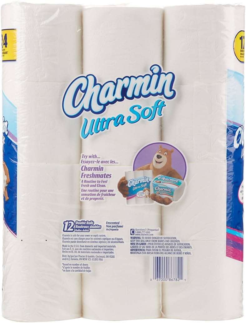 Charmin Ultra Soft Double Roll Toilet Paper, 12 Count - Image 2