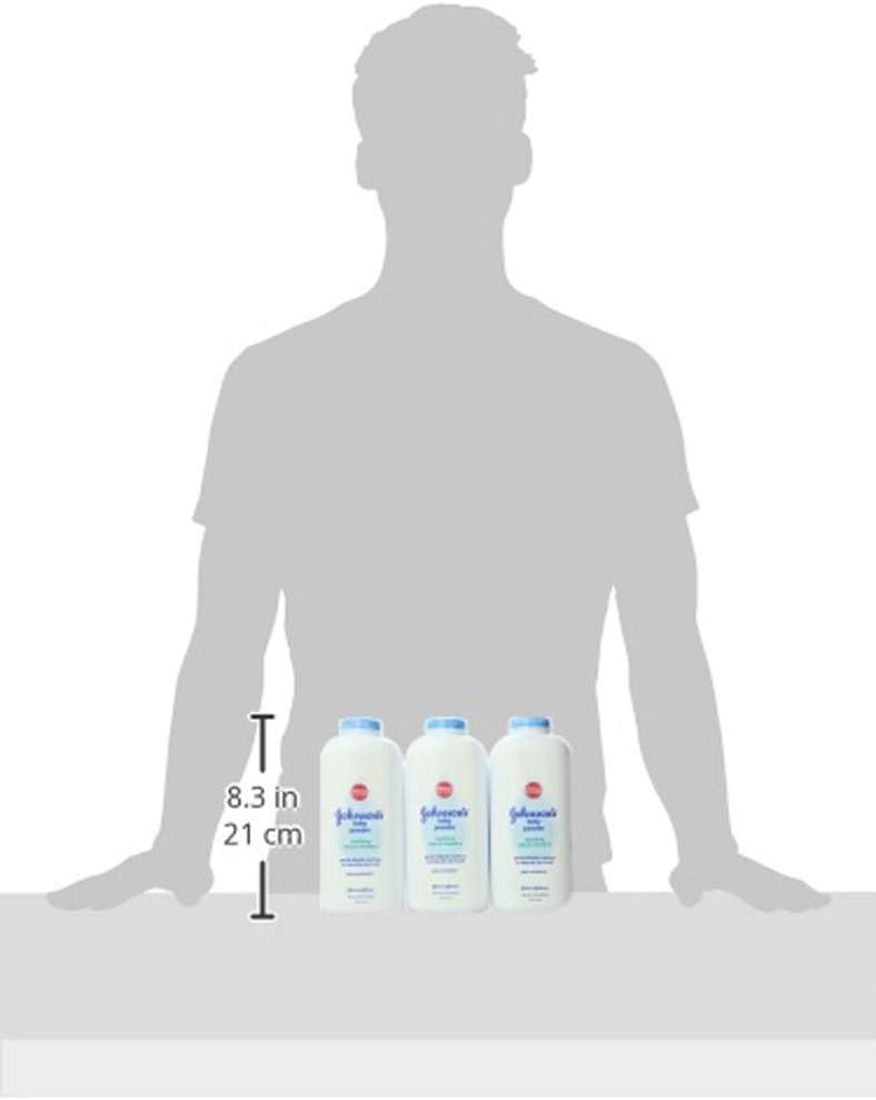 Johnson's Baby Powder with Naturally Derived Cornstarch, Aloe & Vitamin E., Hypoallergenic, No Added Parabens & Dyes for Gentle Baby Skin Care, 22 oz, Baby Essentials, 3 Pack - Image 11