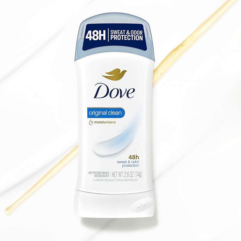 Dove Invisible Solid Antiperspirant Deodorant Stick 2 Count Original Clean, for Women, For All Day Underarm Sweat & Odor Protection 2.6 oz - Image 5