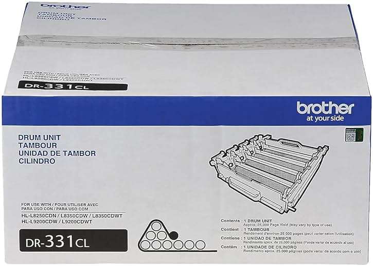 Brother DR331CL Replacement-Drum Unit Set for HL-L8250, HL-L8350, MFC-L8600, MFC-L8850 Printers - Image 4