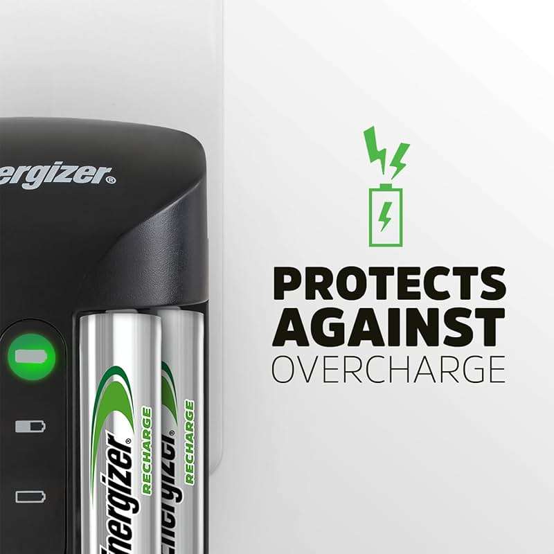 Energizer Recharge Pro Rechargeable AAA and AA Battery Charger With 4 NiMh Rechargeable AA Batteries, Provides a Full Charge in 3 Hours - Image 7