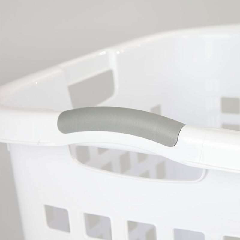 Sterilite Ultra Easy Carry Laundry Hamper, Comfort Handles to Easily Carry Clothes Between the Bedroom and Laundry Room, Plastic, White, 4-Pack - Image 5