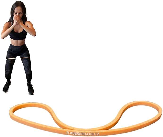 Rubberbanditz Extra Thick Booty Bands - for Glutes and Legs Workouts - Includes eGuide for Women - Mini Loop Exercise Band Engages Hips, Thighs, Butt, and Abs - 5 Mini Resistance Band Sizes 5-100 lbs - Image 1