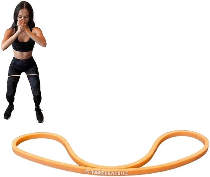 Rubberbanditz Extra Thick Booty Bands - for Glutes and Legs Workouts - Includes eGuide for Women - Mini Loop Exercise Band Engages Hips, Thighs, Butt, and Abs - 5 Mini Resistance Band Sizes 5-100 lbs - Product Image