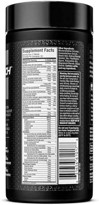 MuscleTech Platinum Multivitamins for Men & Women - Multi-Vitamin Supplement for Immune Support - 18 Vitamins & Minerals, Vitamin A C D E B6 B12 - Daily Workout Supplements for Men - 90 Capsules - Image 2