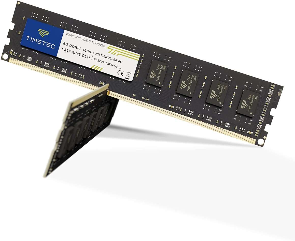 Timetec 16GB KIT(2x8GB) DDR3L / DDR3 1600MHz (DDR3L-1600) PC3L-12800 / PC3-12800 Non-ECC Unbuffered 1.35V/1.5V CL11 2Rx8 Dual Rank 240 Pin UDIMM Desktop PC Computer Memory RAM(SDRAM) Module Upgrade - Image 8