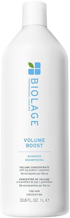 Biolage Volume Boost Shampoo - Long-Lasting Volume, Gently Cleanses, Adds Lightweight Shine To Fine Hair, Soy Protein & Polymers, Vegan, Paraben-Free - Product Image