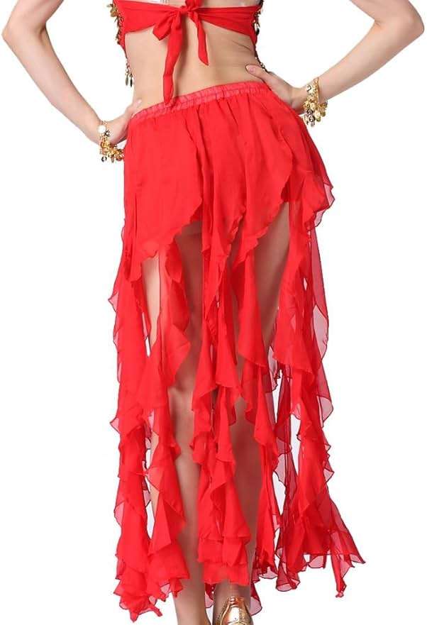 ZLTdream Belly Dance 16PCS-Curling Jellyfish Skirt for Girls andWomen Belly Dancing Outfits - Image 3