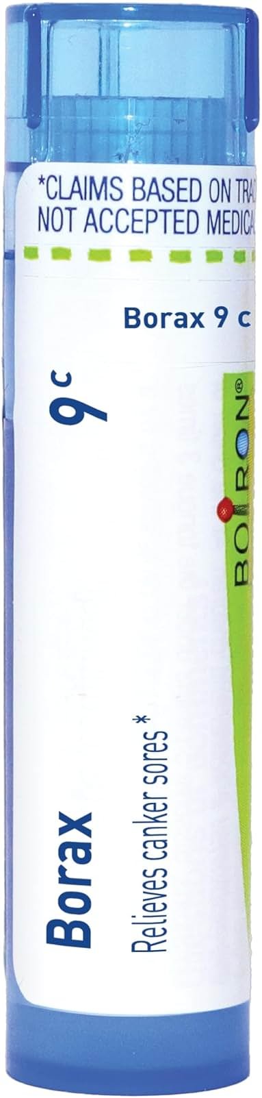 Boiron Borax 9C Homeopathic Medicine for Canker Sores - 80 Pellets - Product Image