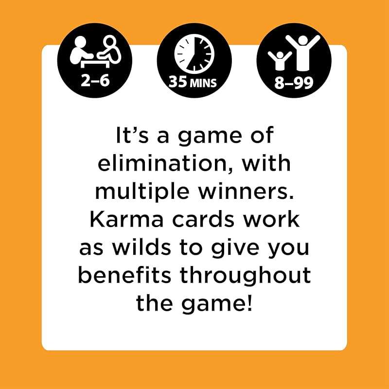 KARMA Card Games for Kids – Kids, Family Games Night, Multi-Player, Screen Free, Travel Games, Playing Cards, What Goes Around, Comes Around, Ages 8+ - Image 4