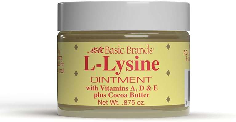 Basic Brands - L-Lysine Ointment - 0.875 oz - Lysine Cold Sore Treatment and Blister Relief - Soothes Chapped Lips and Dry Skin – 2-Pack - Image 3