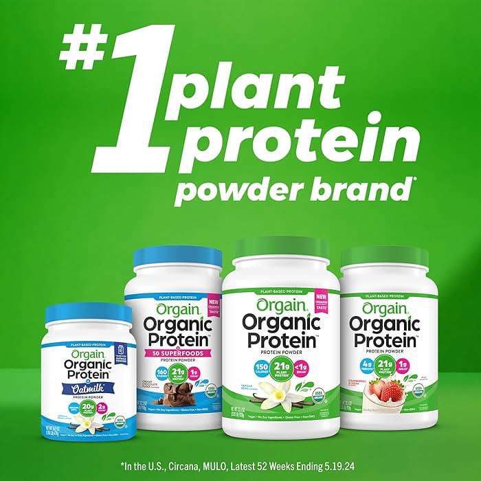 Orgain Organic Vegan Protein Powder, Vanilla Bean - 21g Plant Protein, 6g Prebiotic Fiber, No Lactose Ingredients, No Added Sugar, Non-GMO, for Shakes & Smoothies, 2.03 lb (Packaging May Vary) - Image 7