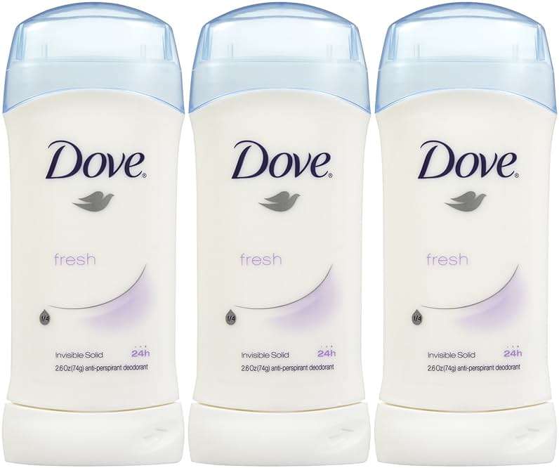 Dove Invisible Solid Deodorant, Fresh - 2.6 oz - 3 pk - Image 1