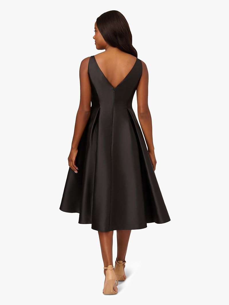 Adrianna Papell Sleeveless Tea Length Dress - Image 4