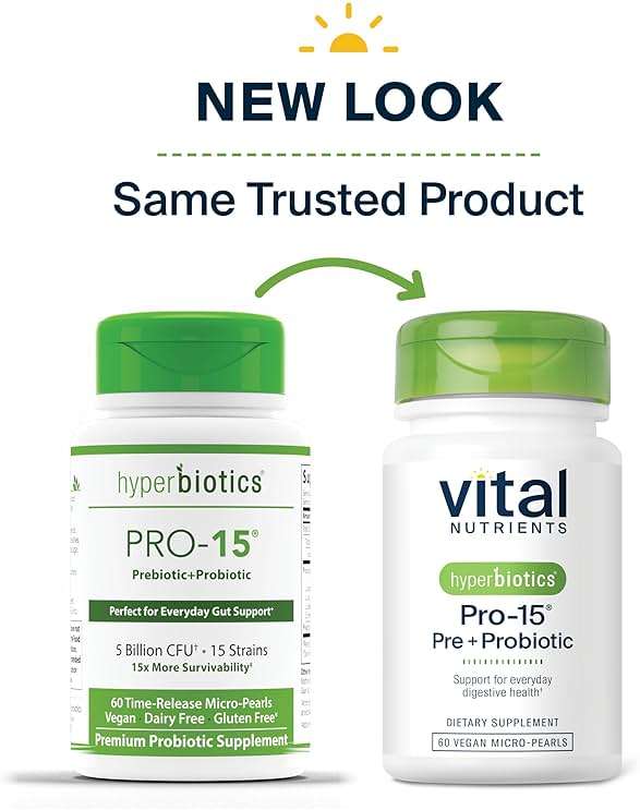 Hyperbiotics Vital Nutrients Pro-15 Prebiotics and Probiotics for Women and Men | 15 Science Backed Strains | Supports Occasional Constipation, Diarrhea, Gas & Bloating | 60 Vegan Time Release Pearls - Image 9
