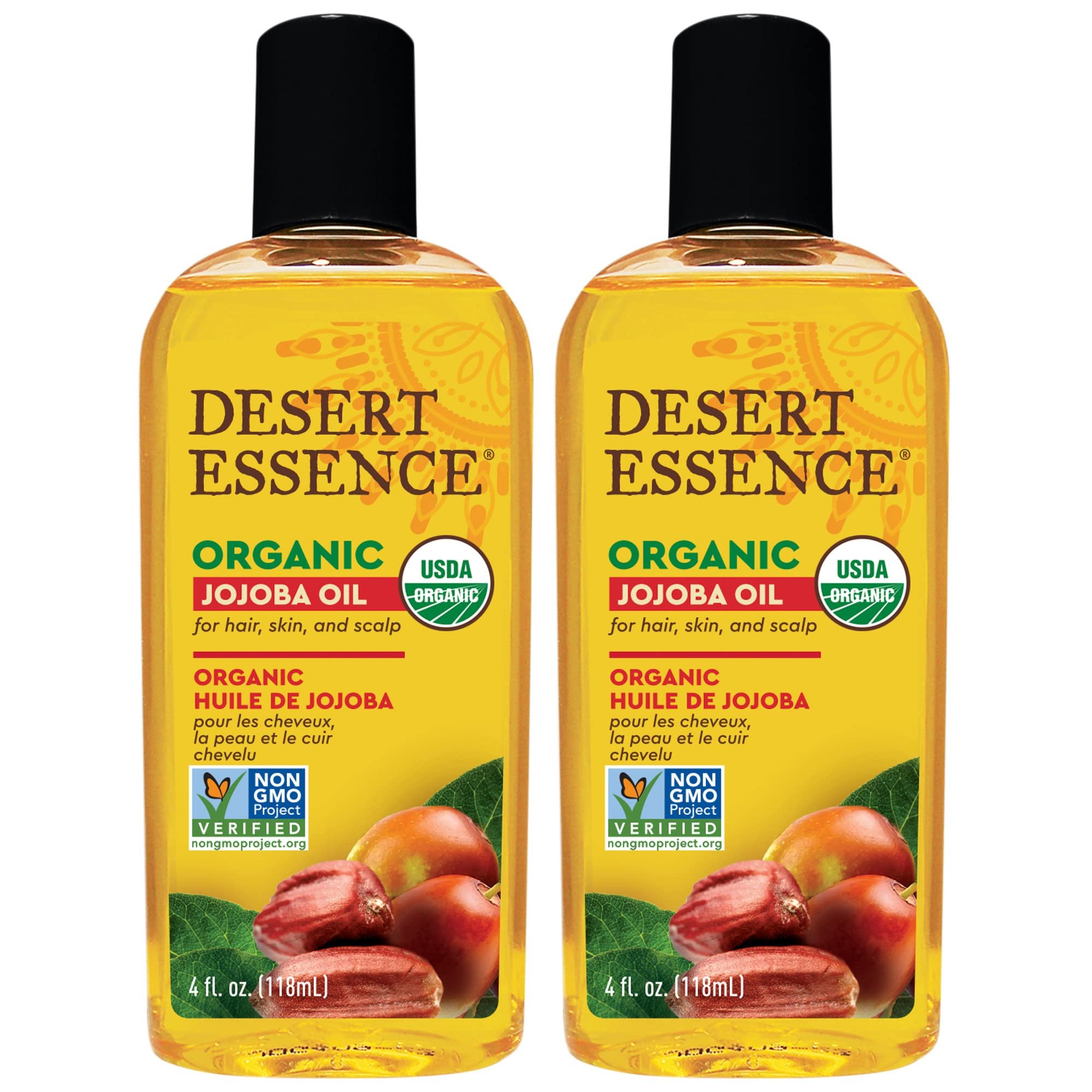 Desert Essence Organic Jojoba Oil -- 4 fl oz (Pack of 2) - Product Image