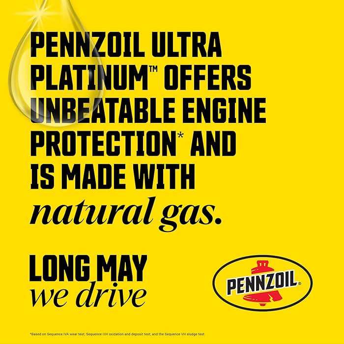 Pennzoil Ultra Platinum Full Synthetic 0W-40 Motor Oil, 1 Quart (6 Pack) - Image 6