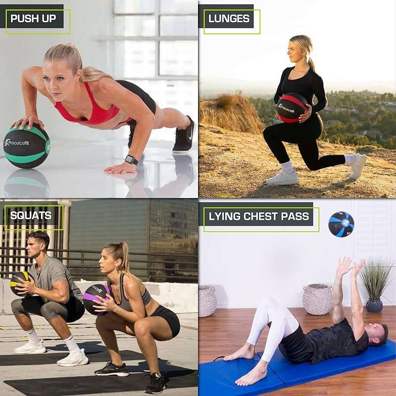 ProsourceFit Weighted Medicine Ball for Full Body Workouts - Image 6