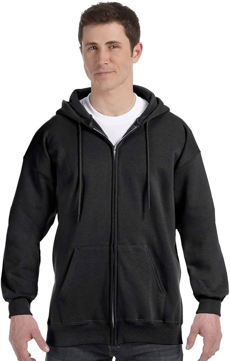 Hanes Men's Ultimate Full-Zip Hoodie, Men's Hooded Fleece Sweatshirt with Zipper - Product Image