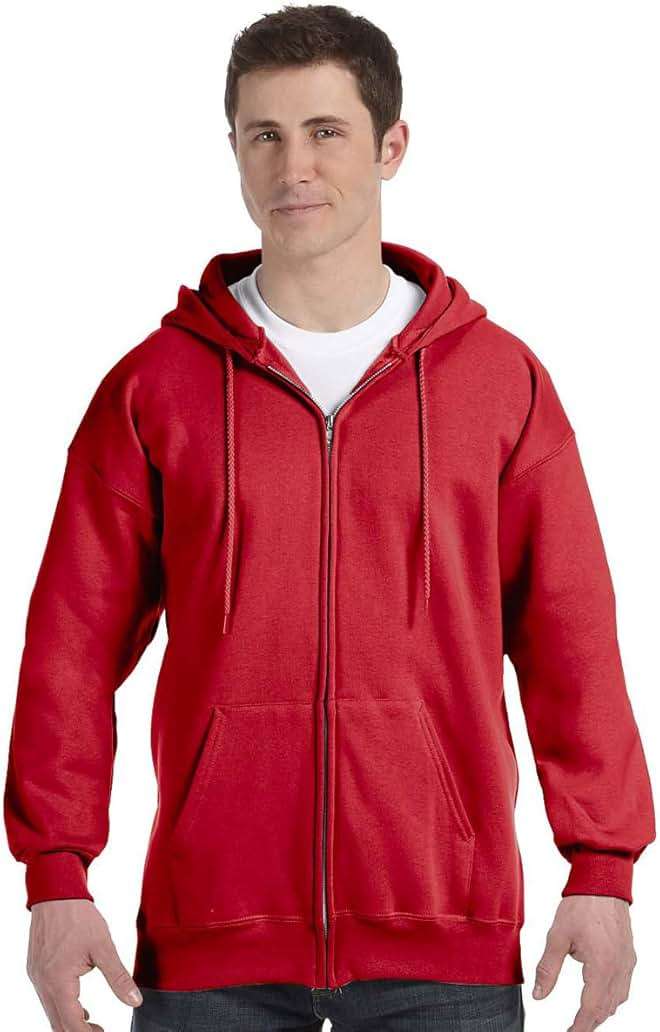 Hanes Men's Ultimate Full-Zip Hoodie, Men's Hooded Fleece Sweatshirt with Zipper - Image 1