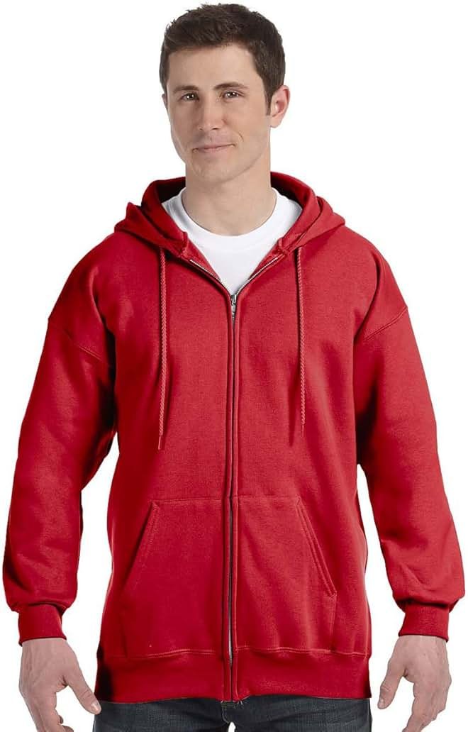 Hanes Men's Ultimate Full-Zip Hoodie, Men's Hooded Fleece Sweatshirt with Zipper - Product Image