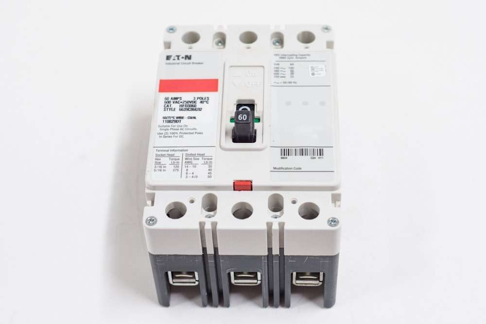 Eaton FD3100 Circuit Breaker,100A,3P,600VAC,FD - Image 3