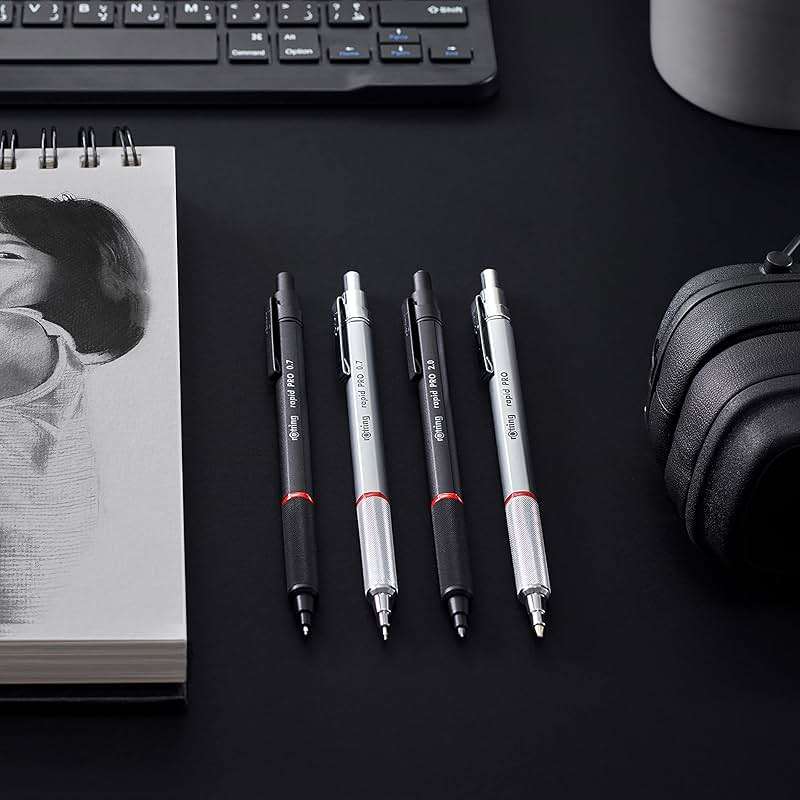 rOtring Rapid Pro Mechanical Pencil, 0.5 mm, Silver - Image 2