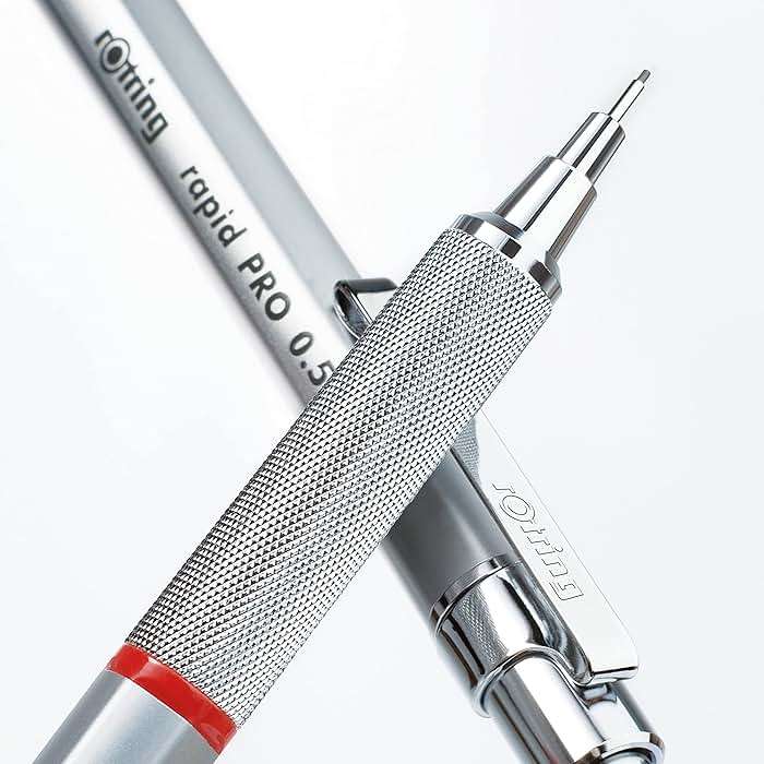 rOtring Rapid Pro Mechanical Pencil, 0.5 mm, Silver - Image 3