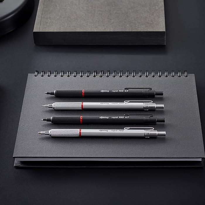 rOtring Rapid Pro Mechanical Pencil, 0.5 mm, Silver - Image 6