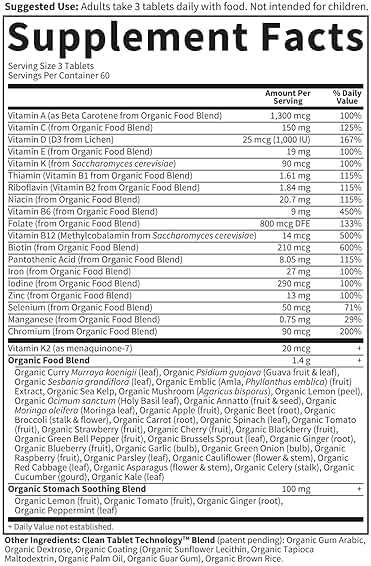 Garden of Life Organics Prenatal Multivitamin with Folate, B6, B12, D3 & Iron – Prenatal Vitamins for Women with Energy Metabolism Support for Healthy Fetal Development, Non-GMO, Vegan, 60 Servings - Image 7