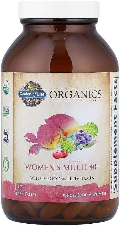 Garden of Life Multivitamin for Women 40 Plus, Organics Womens Vitamins, Hormone & Breast Health Support Blend, Vegan, 120 Tablets - Image 3