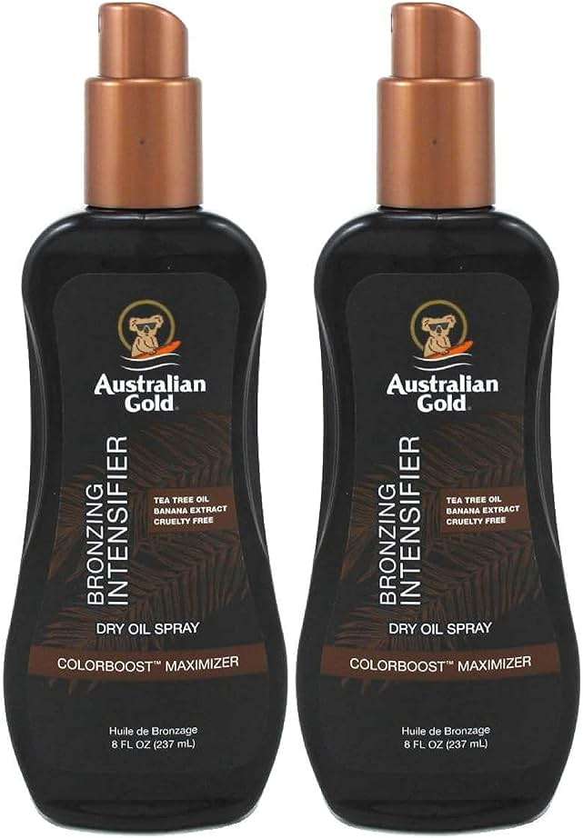 Australian Gold Intensifier Bronzing Dry Oil Spray 8 Ounce (Pack of 2) - Image 1