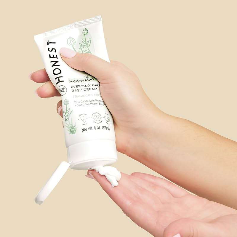 The Honest Company Hypoallergenic Diaper Rash Cream, Moisturizing, Calming Zinc Oxide Ointment, NEA Recognized Cruelty-Free, 2.5 oz - Image 3
