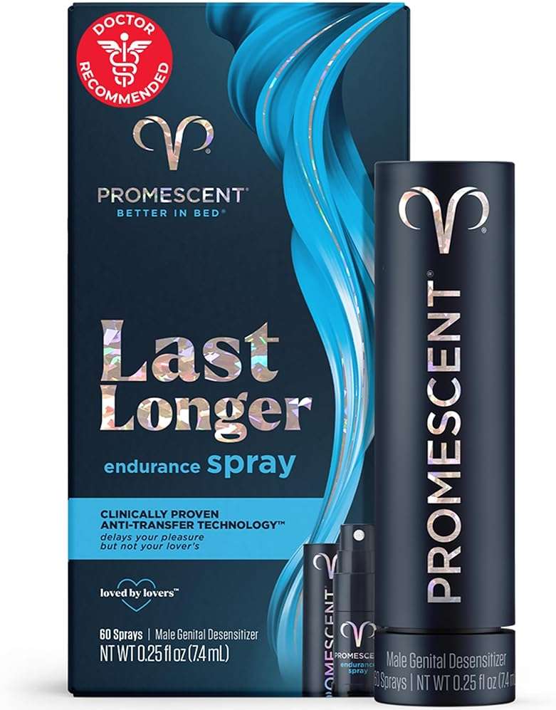 Promescent Desensitizing Delay Spray for Men Clinically Proven to Help You Last Longer in Bed - Better Maximized Sensation + Prolonged Climax for Him,7.4ml - Image 1